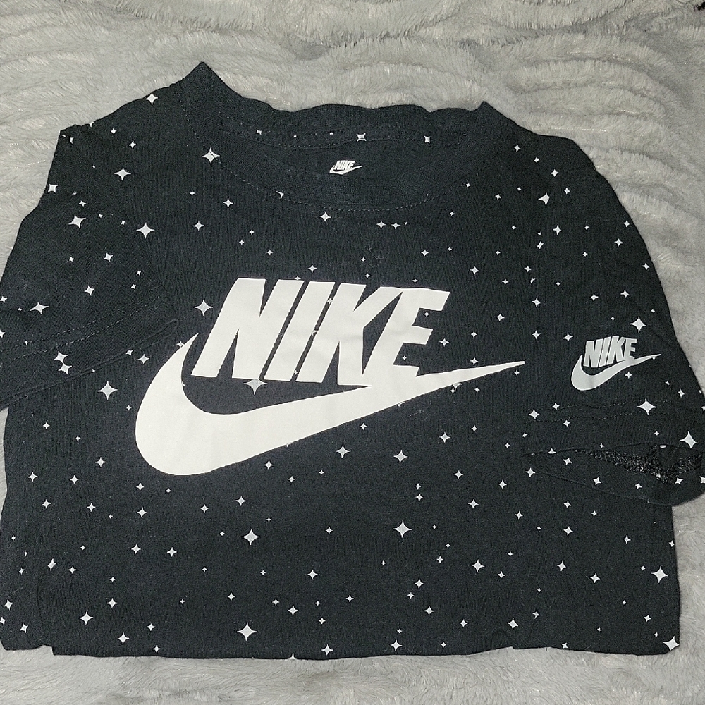 Nike Kids Black and White Star Tee
